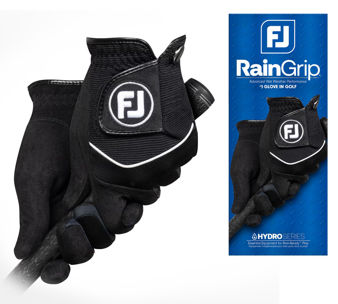 FootJoy RainGrip dámska rukavica (1 pár), čierna