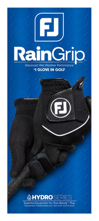 FootJoy RainGrip dámska rukavica (1 pár), čierna