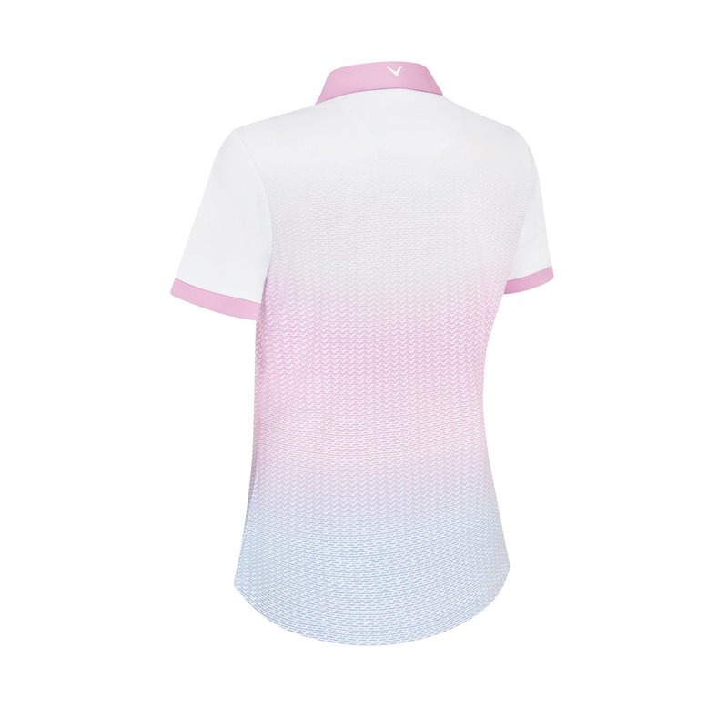 Callaway Chev Gradient dámske polo, brilliant white