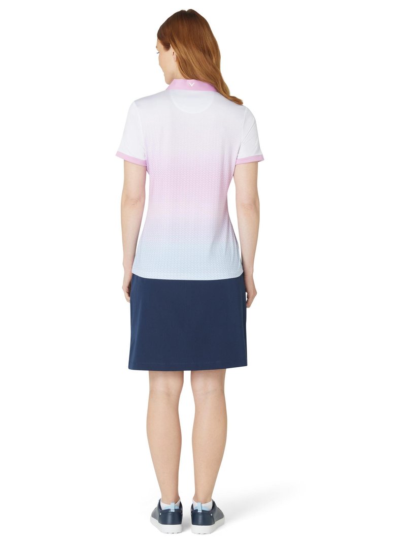 Callaway Chev Gradient dámske polo, brilliant white