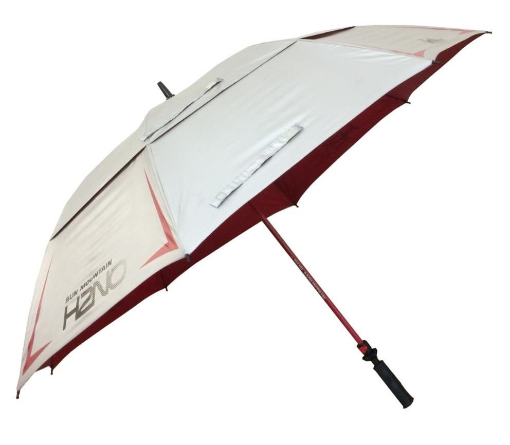 Sun Mountain H2NO Chrome UV dáždnik 68", červená
