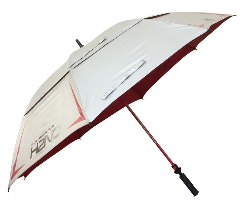 Sun Mountain H2NO Chrome UV dáždnik 68", červená