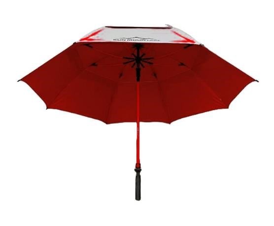 Sun Mountain H2NO Chrome UV dáždnik 68", červená