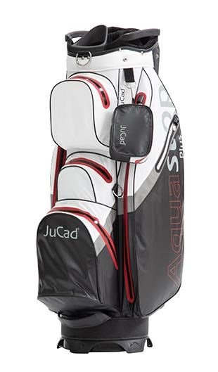 JuCad Aquastop Plus Facelift cart bag, čierno/bielo/červený