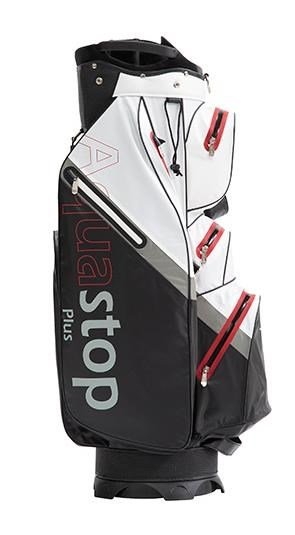 JuCad Aquastop Plus Facelift cart bag, čierno/bielo/červený