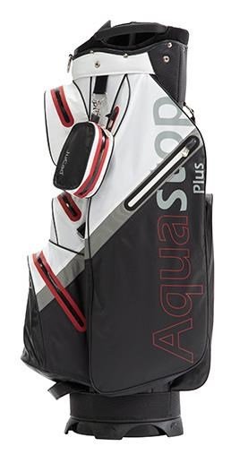 JuCad Aquastop Plus Facelift cart bag, čierno/bielo/červený