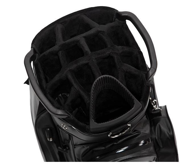 JuCad Aquastop Plus Facelift cart bag, čierno/bielo/červený
