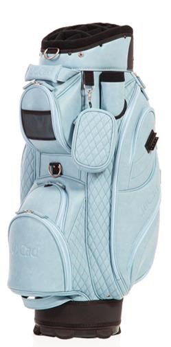 JuCad Style cart bag, bright blue/leather optic