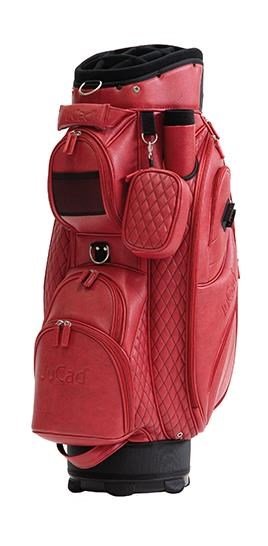 JuCad Style cart bag, červená/koža optik