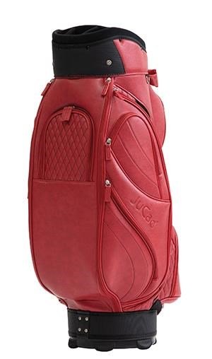 JuCad Style cart bag, červená/koža optik