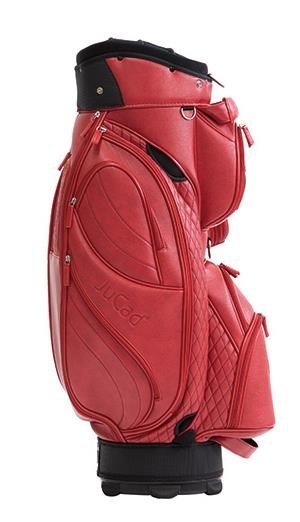 JuCad Style cart bag, červená/koža optik