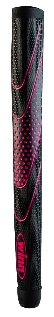 Winn Excel 2024 Medallist Putter grip, STANDARD Pistol, čierny/ružový