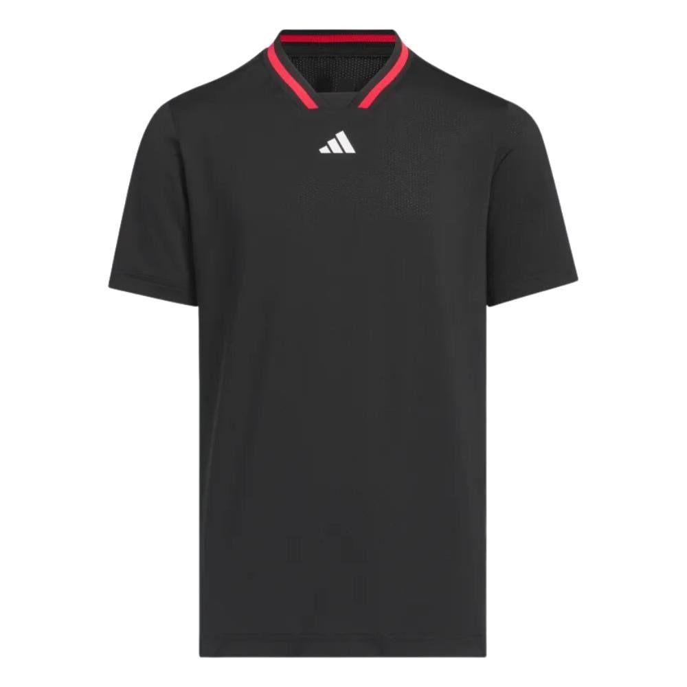 Adidas Sport Collar chlapčenské polo, čierne