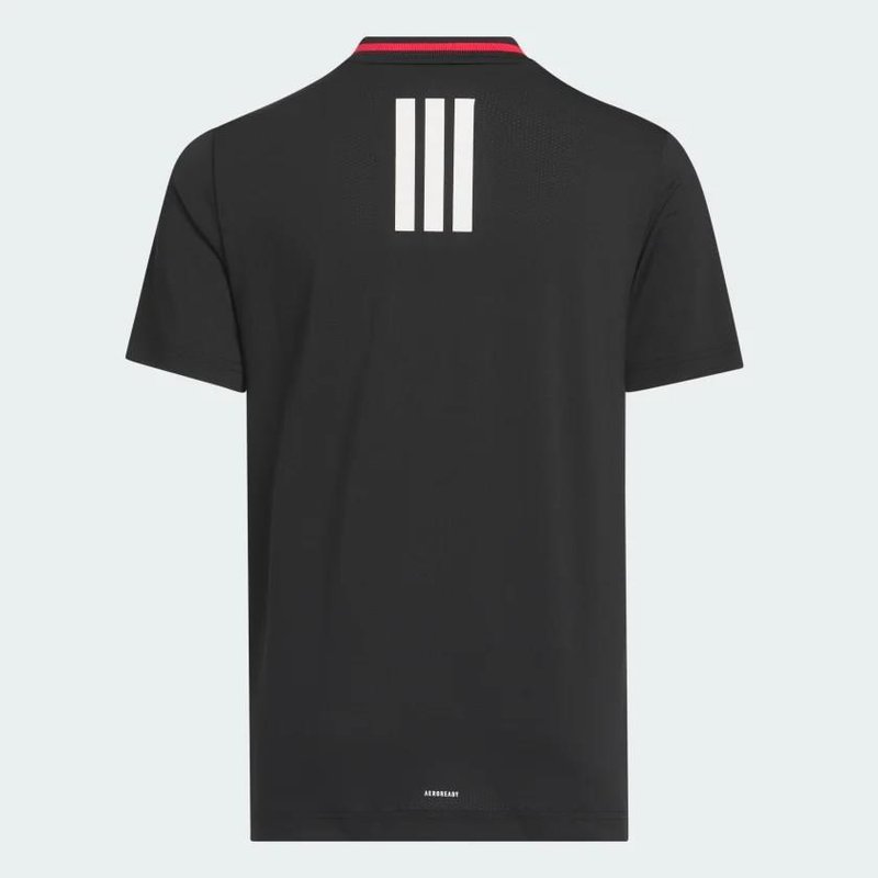 Adidas Sport Collar chlapčenské polo, čierne
