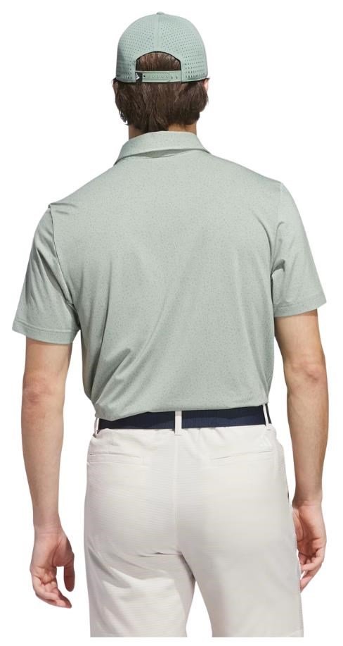 Adidas Ultimate365 Mini Bunker pánske polo, silver green