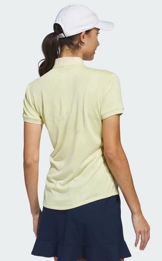 Adidas Ultimate365 Diamond Jacquard dámske polo, powder yellow