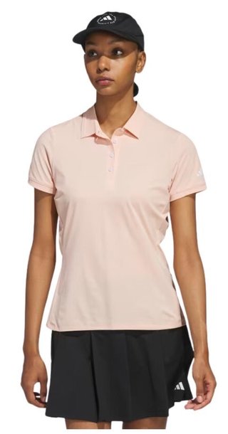 Adidas Ultimate365 Tour Twistknit dámske polo, powder coral