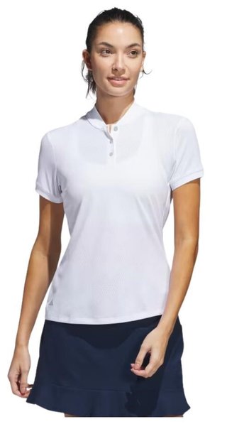 Adidas Ultimate365 Diamond Jacquard dámske polo, biele