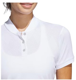 Adidas Ultimate365 Diamond Jacquard dámske polo, biele
