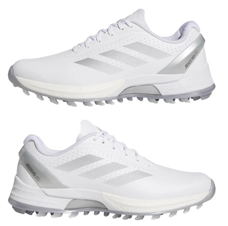 Adidas Adizero ZG dámske golfové topánky, biele