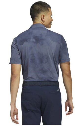 Adidas Tour Printed Mesh pánske polo, collegiate navy/preloved ink