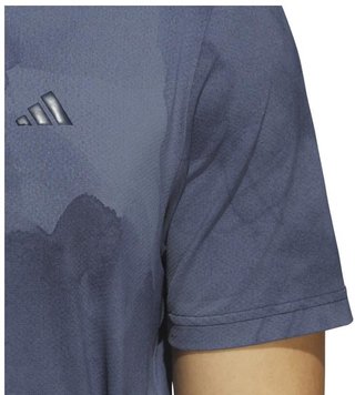 Adidas Tour Printed Mesh pánske polo, collegiate navy/preloved ink