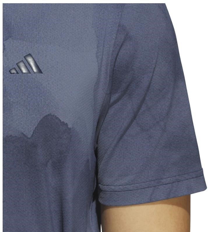 Adidas Tour Printed Mesh pánske polo, collegiate navy/preloved ink