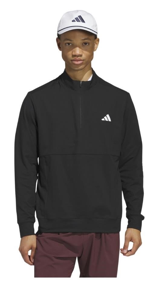 Adidas Tour 1/4-zip pánska mikina, čierna