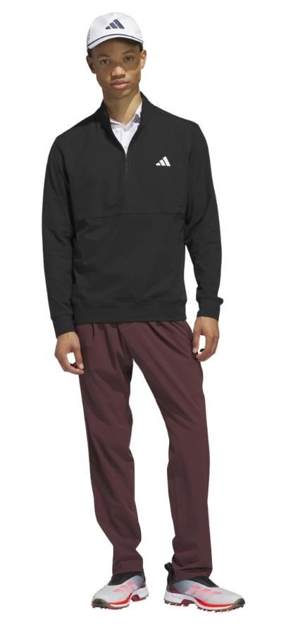 Adidas Tour 1/4-zip pánska mikina, čierna