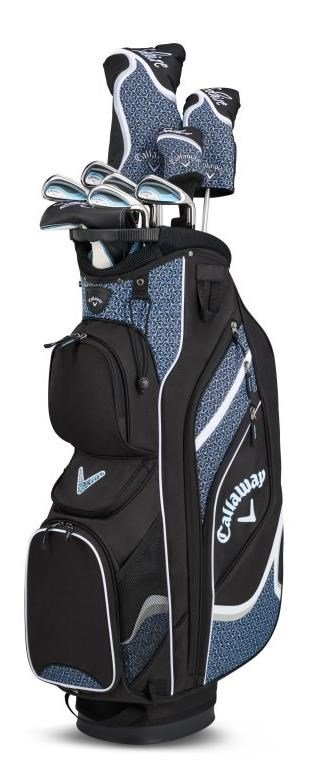 Callaway Solaire 10PC dámsky golfový set, grafit, svetlo modrý