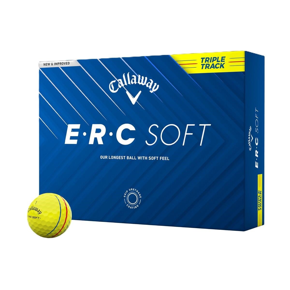 Callaway ERC Soft Triple Track golfové loptičky, žlté