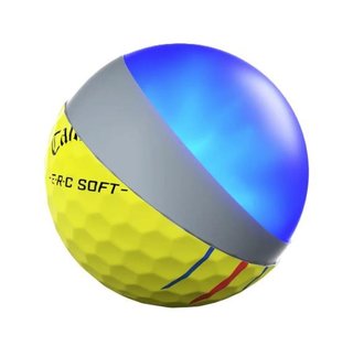 Callaway ERC Soft Triple Track golfové loptičky, žlté