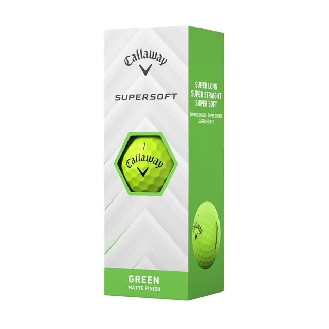 Callaway Supersoft Matte golfové loptičky, zelené