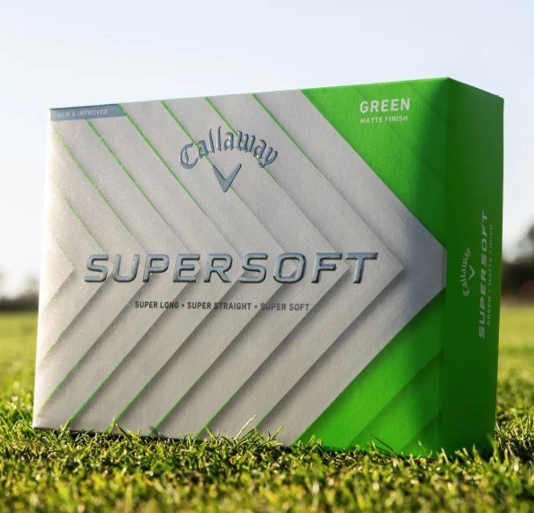 Callaway Supersoft Matte golfové loptičky, zelené
