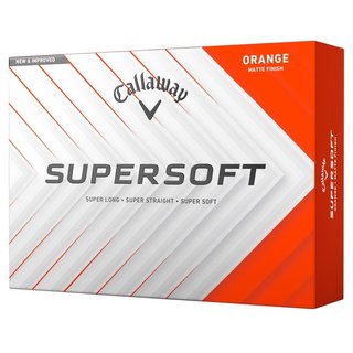 Callaway Supersoft Matte golfové loptičky, oranžové