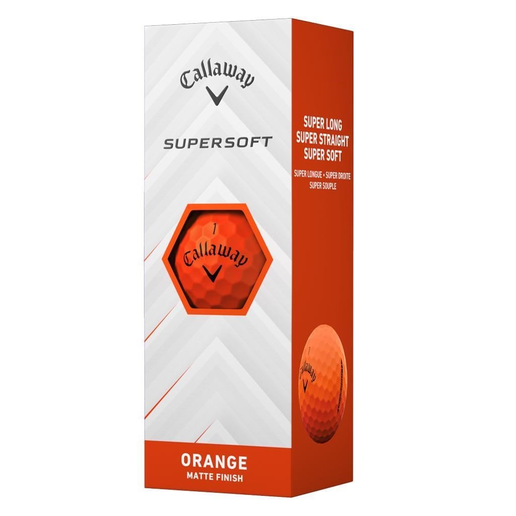Callaway Supersoft Matte golfové loptičky, oranžové