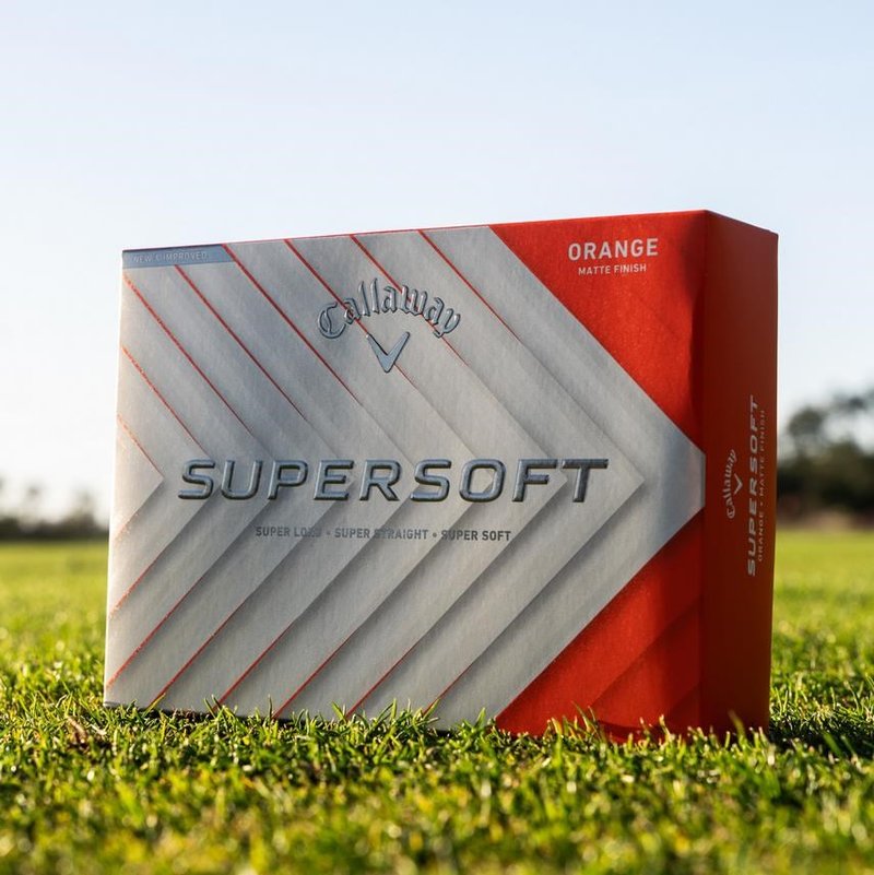 Callaway Supersoft Matte golfové loptičky, oranžové