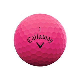 Callaway Supersoft Matte golfové loptičky, ružové
