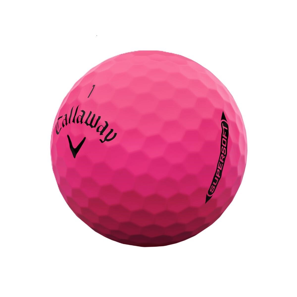 Callaway Supersoft Matte golfové loptičky, ružové