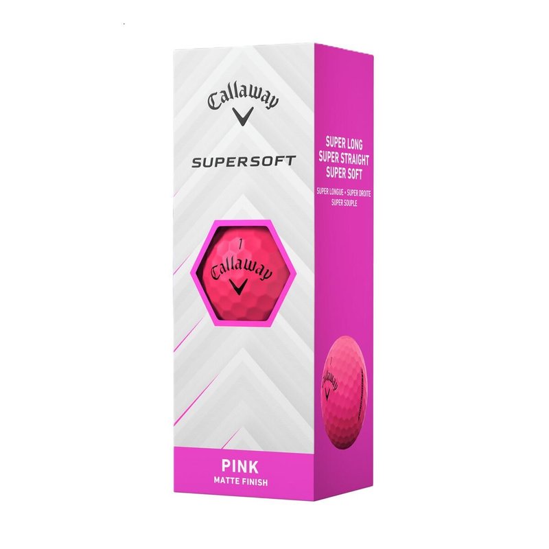 Callaway Supersoft Matte golfové loptičky, ružové