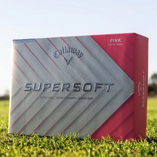 Callaway Supersoft Matte golfové loptičky, ružové