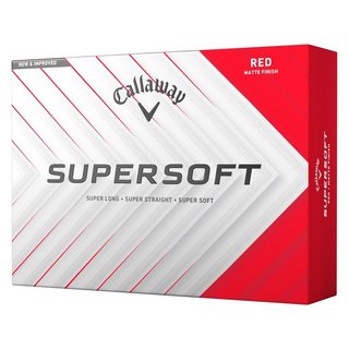 Callaway Supersoft Matte golfové loptičky, červené
