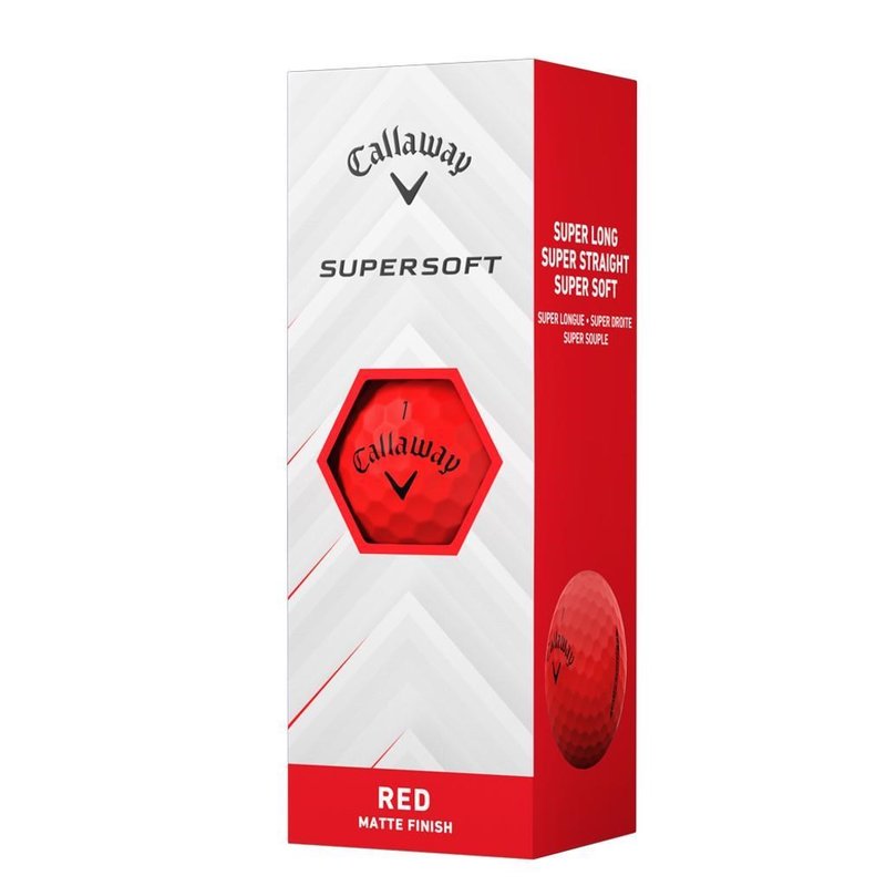 Callaway Supersoft Matte golfové loptičky, červené
