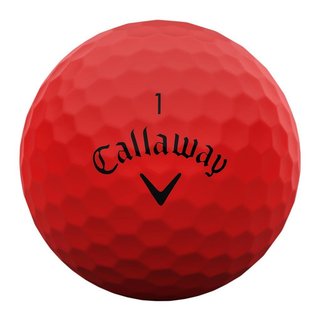 Callaway Supersoft Matte golfové loptičky, červené