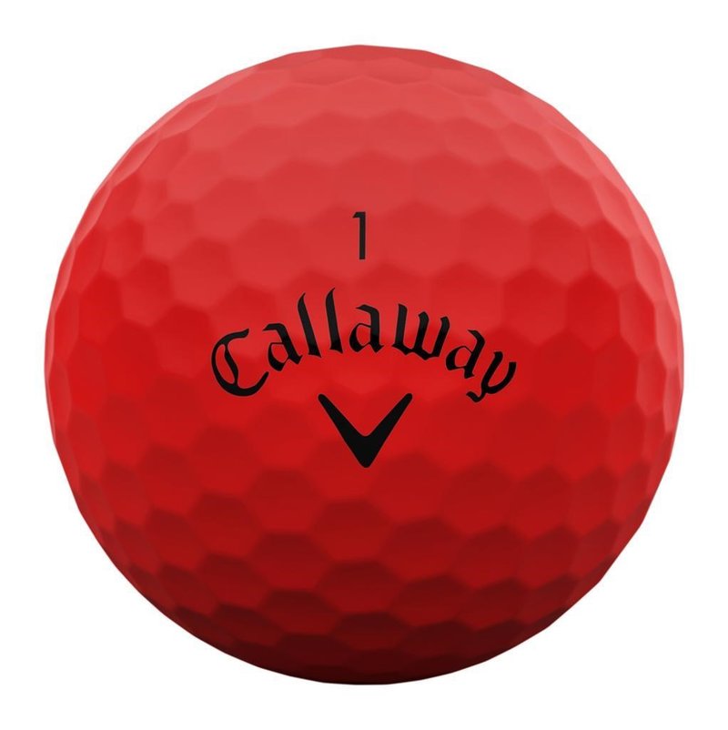 Callaway Supersoft Matte golfové loptičky, červené
