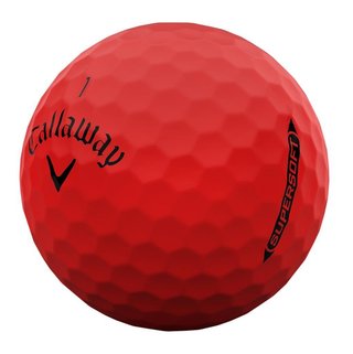 Callaway Supersoft Matte golfové loptičky, červené