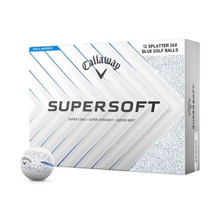 Callaway Supersoft Splatter 360 Blue golfové loptičky, modré