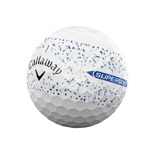 Callaway Supersoft Splatter 360 Blue golfové loptičky, modré