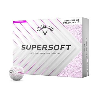Callaway Supersoft Splatter 360 Pink golfové loptičky, ružové