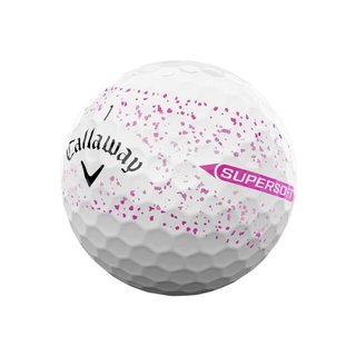 Callaway Supersoft Splatter 360 Pink golfové loptičky, ružové